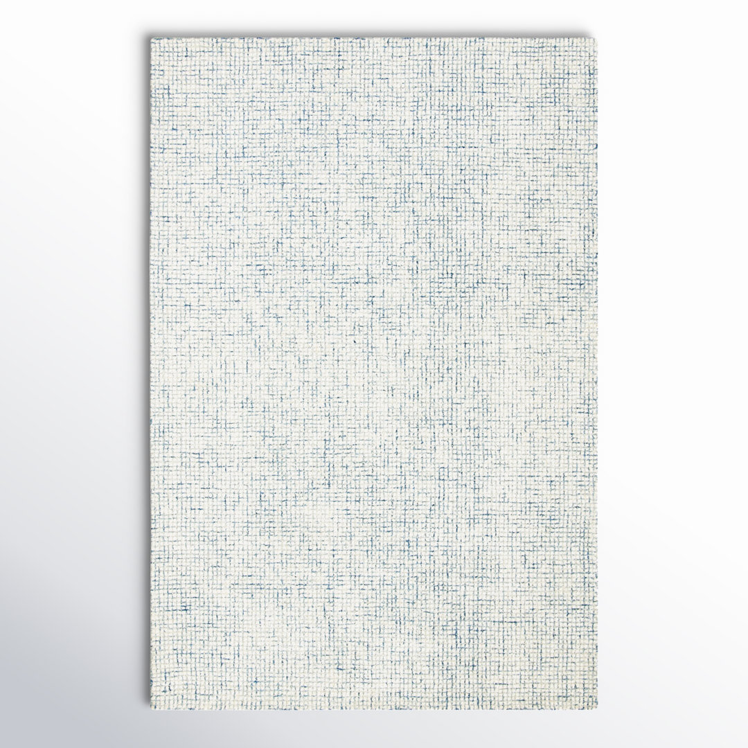 Rowe Handmade Tufted Ivory/Blue Rug